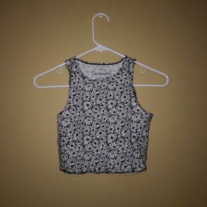 Crop top (flower design) from Aeropostale